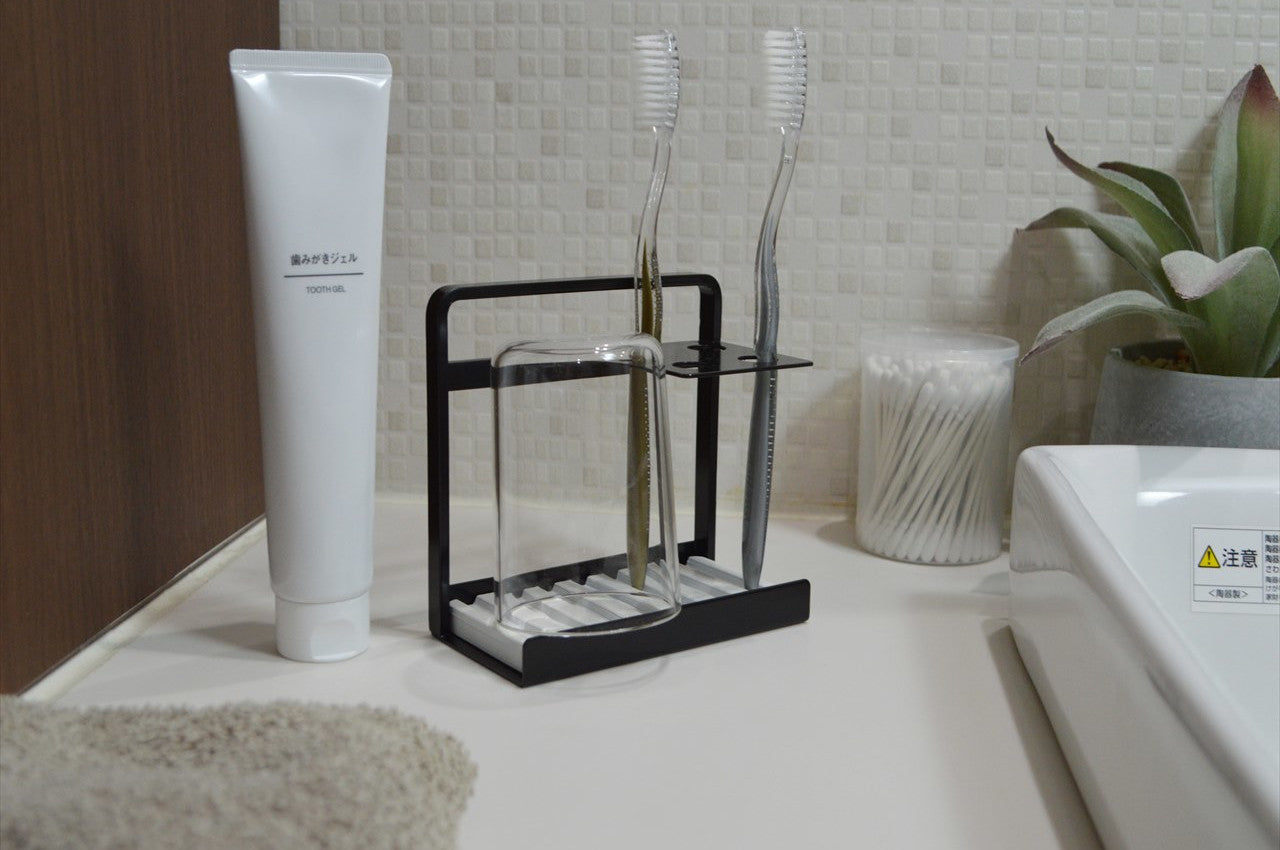 COLLEND コレンド<br>Toothbrush Stand With Dry Tray 歯ブラシスタンド(ドライトレイ付) 歯ブラシ立て ハブラシスタンド ハブラシ立て TS