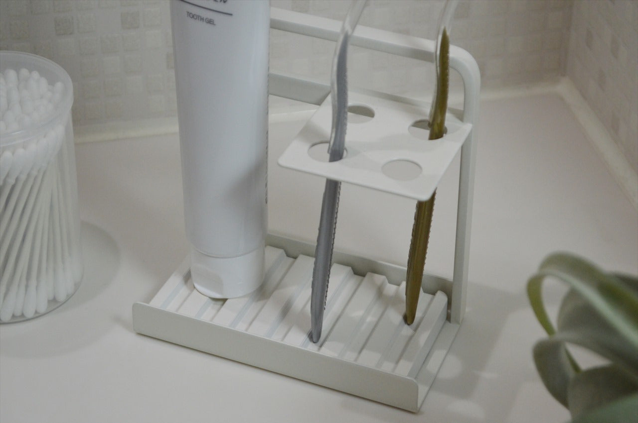 COLLEND コレンド<br>Toothbrush Stand With Dry Tray 歯ブラシスタンド(ドライトレイ付) 歯ブラシ立て ハブラシスタンド ハブラシ立て TS