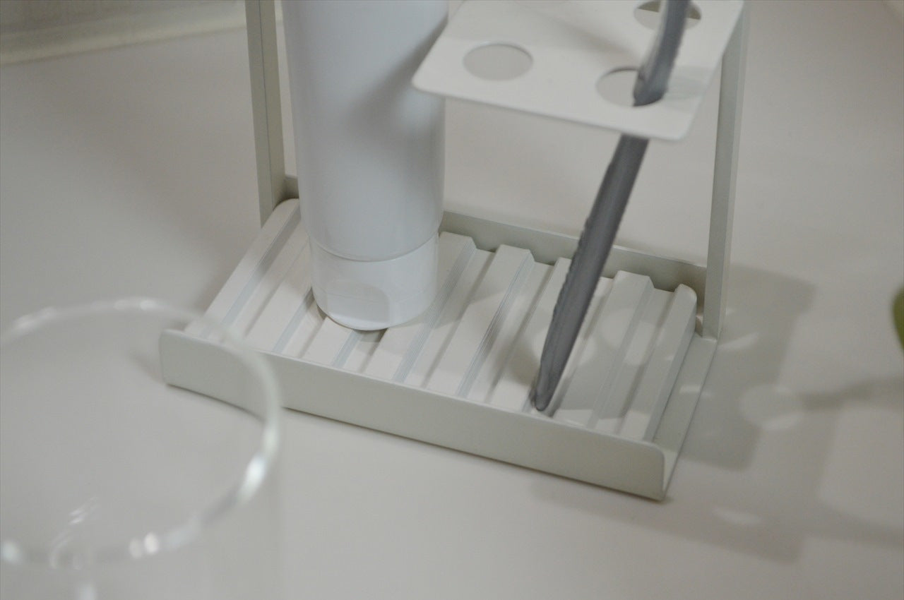 COLLEND コレンド<br>Toothbrush Stand With Dry Tray 歯ブラシスタンド(ドライトレイ付) 歯ブラシ立て ハブラシスタンド ハブラシ立て TS