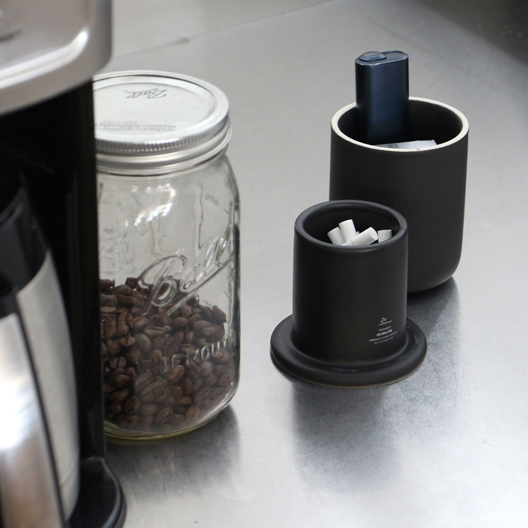 ANAheim Porcelain Ash-Pot "Black"