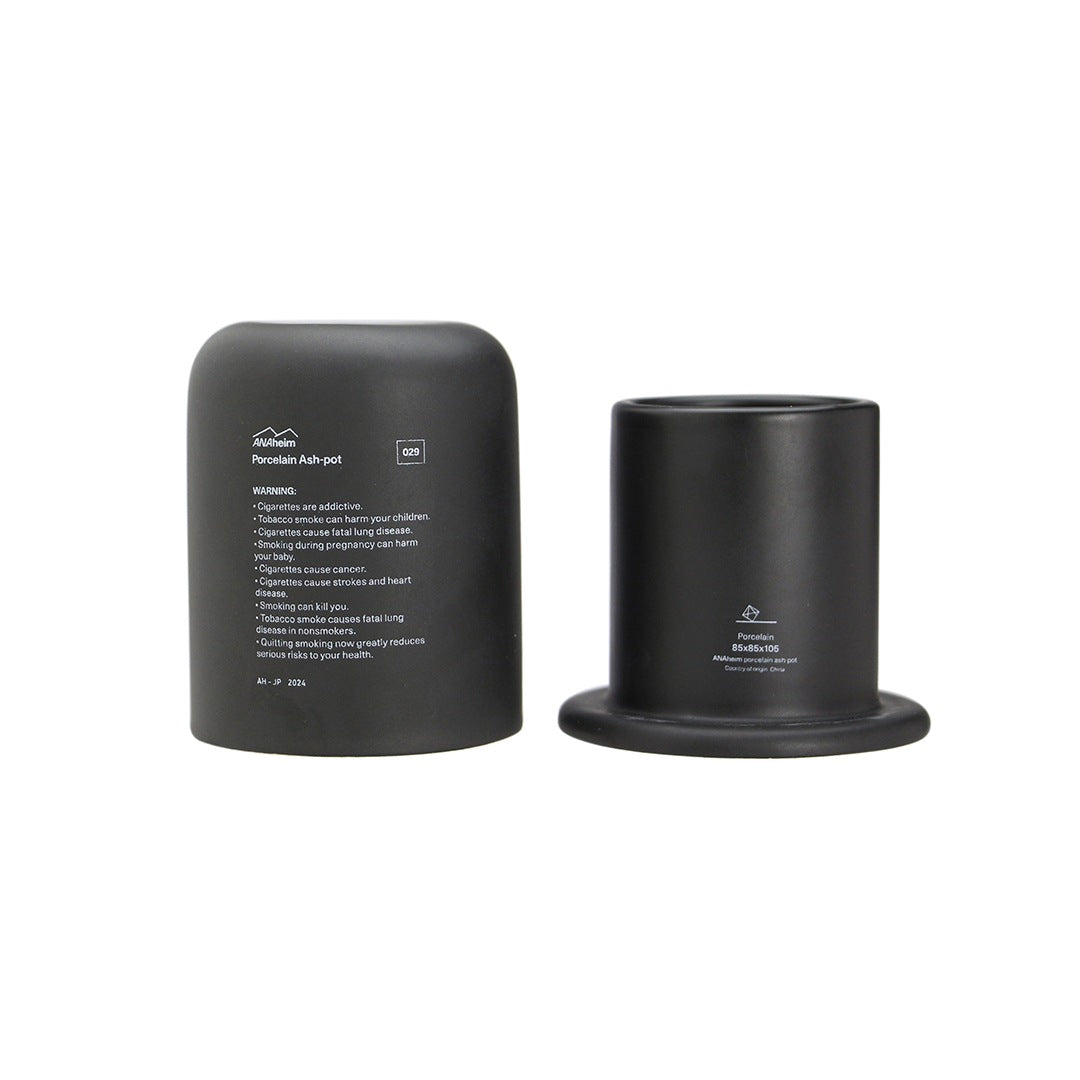 ANAheim Porcelain Ash-Pot "Black"