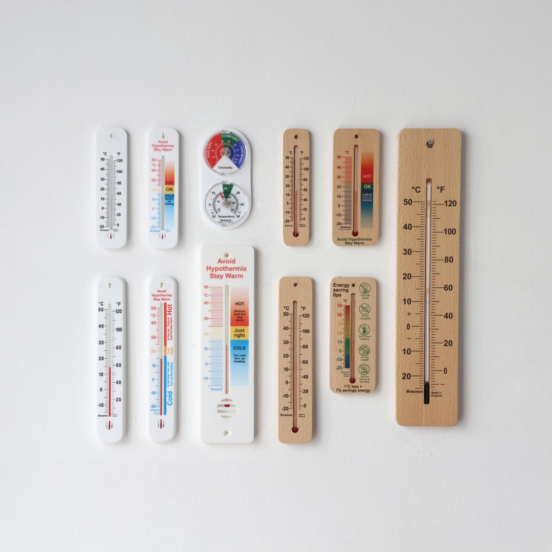 Wood Wall Thermometer 380mm