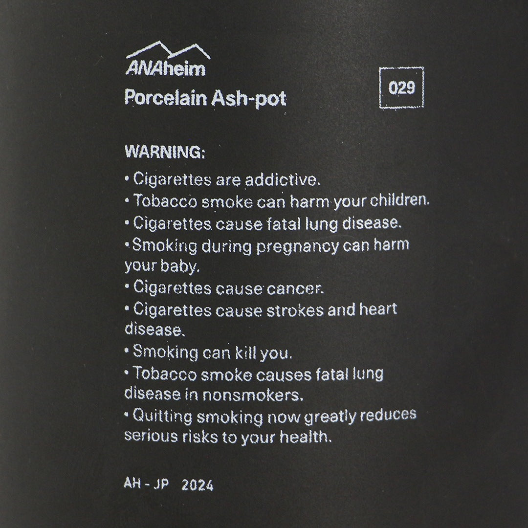ANAheim Porcelain Ash-Pot "Black"