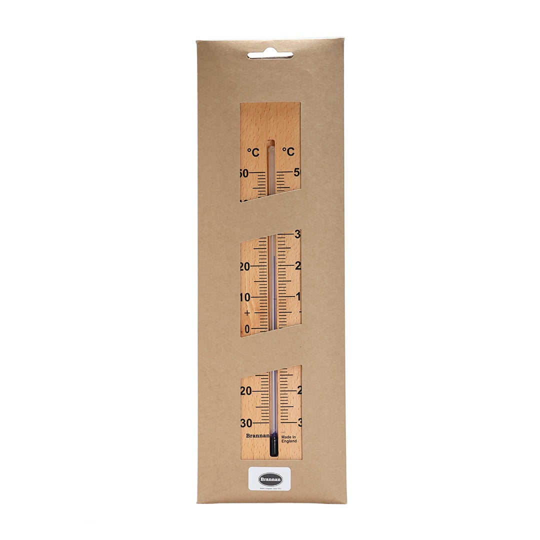 Wood Wall Thermometer 380mm