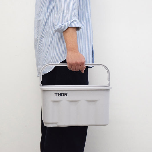 THOR クアッドレイトバケツ DC 9.5L "ライトグレー"| 収納も出来るバケツ