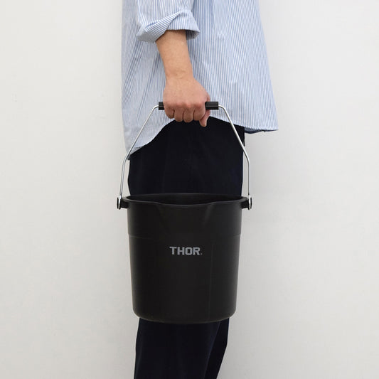 THOR ラウンドバケツ DC 10L "ブラック"| 使い勝手のいいバケツ BRANDSTHOR