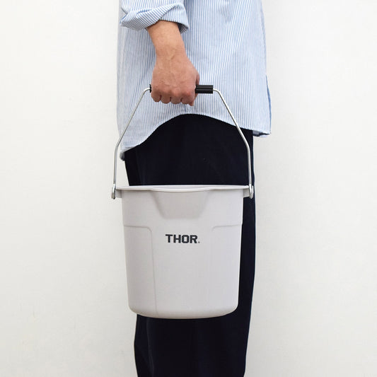 THOR ラウンドバケツ DC 10L "ライトグレー"| 使い勝手のいいバケツ