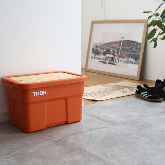 THOR Large Totes With Lid 22L DC "Orange" | 収納コンテナボックス