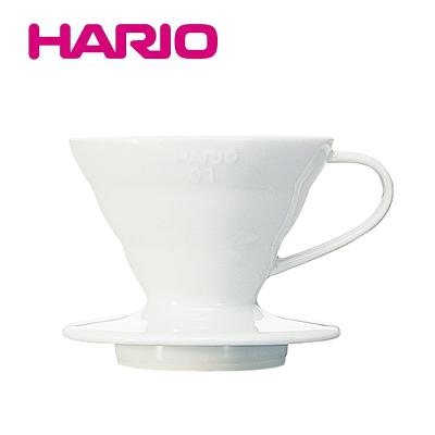 HARIO　V60透過ドリッパー01セラミックW　ホワイト　VDC-01W